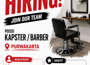 Lowongan Kerja Kapster / Barber di BarberJez Purwakarta 2026
