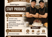Lowongan Kerja Staff Produksi Toko Kue Terbaru 2026