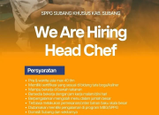 Lowongan Kerja Head Chef SPPG Subang Terbaru 2026: Khusus Wilayah Kabupaten Subang
