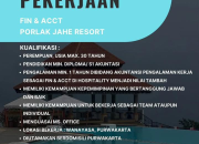 Lowongan Kerja Fin & Acct di Porlak Jahe Resort Purwakarta 2026