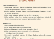 Lowongan Kerja Studio Admin J+ Studio (JPilates) Harapan Indah Terbaru 2026