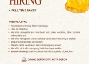 Lowongan Kerja Full Time Baker di The Milk Crate Loker FnB Terbaru 2026