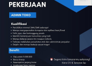 Lowongan Kerja Admin Toko Bojer Store Terbaru 2026 – Minimal Lulusan SMA/SMK
