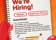 Lowongan Kerja Radja Seafood Purwakarta Posisi Waiters & Staff Cuci Piring Terbaru 2026