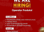 Lowongan Kerja Operator Produksi Pabrik Tuju Dimsum Terbaru 2026