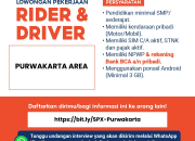 Lowongan Kerja Rider & Driver SPX Express Terbaru – Purwakarta Area 2026