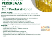 Lowongan Kerja Staff Produksi Harian PT Kanaya Agro Persada – Kawasan Marunda Center 2026