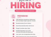Lowongan Kerja Anchur Rancasari Terbaru 2026 Posisi Part Time Cook Helper