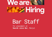 Lowongan Kerja Bar Staff di Searah Juice Bar Munjul Purwakarta Terbaru 2026