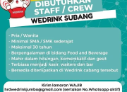 Lowongan Kerja Staff / Crew di Wedrink Subang Terbaru 2026