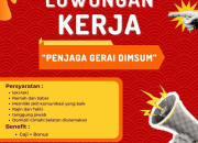 Lowongan Kerja Penjaga Gerai Dimsum di Pabrik Dimsum Terbaru 2026