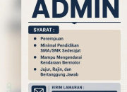 Lowongan Kerja Admin Distributor Bahan Bangunan Subang Terbaru 2026