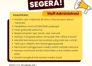 Lowongan Kerja Staff Administrasi di Dermabelu Aesthetic Clinic Subang 2026