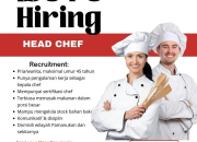 Lowongan Kerja Head Chef SPBG Rancasari Pamanukan Subang Terbaru 2026