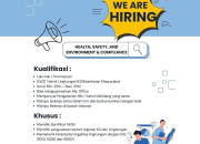 Lowongan Kerja Health, Safety, and Environment & Compliance PT PJS Terbaru 2026