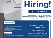 Lowongan Kerja Staff Admin di Subang – PT Baraya Bareng Sadulur (BBS) Terbaru 2026