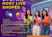 Lowongan Kerja Host Live Shopee di Hostar Agency Purwakarta 2026