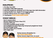 Loker Crew Outlet Steak Moen-Moen Terbaru – Lulusan SMA/SMK Sederajat