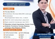 Lowongan Kerja Customer Relationship Officer (CRO) / BPO KUR PT PKSS Banyak Wilayah Penempatan 2026