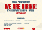 Lowongan Kerja Temu Sushi Purwakarta: Dibuka Posisi Kitchen, Waiters, DW, dan Kasir