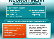 Lowongan Kerja Guru MI Raudhatuttauhid Purwakarta – Yayasan Wakaf Raudhatuttauhid 2026