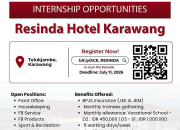 Lowongan Kerja Magang (Internship) di Resinda Hotel Terbaru 2026