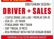 Lowongan Kerja Driver + Sales Putri Barokah Bakery Purwakarta Terbaru 2026