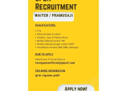 Lowongan Kerja Waiter / Pramusaji di RM Ciganea Purwakarta Terbaru 2026