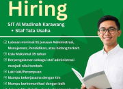 Lowongan Kerja Staf TU, OB, & Security SMA SIT Al Madinah Terbaru 2026 : Dibuka 3 Posisi Strategis