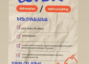 Lowongan Kerja Dishwasher Warkop Ropang Purwakarta – Karir Kuliner Terbaru 2026