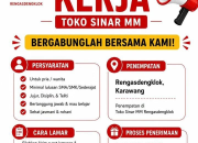 Lowongan Kerja Toko Sinar MM Rengasdengklok Terbaru 2026