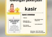 Lowongan Kerja Kasir di Warkop Ropang Purwakarta Terbaru 20226