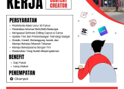 Lowongan Kerja Content Creator Hokage Terbaru 2026 – Raih Kesempatan Karir Anda