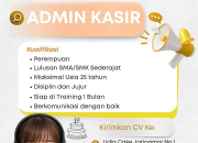 Lowongan Kerja Lidia Cake Terbaru 2026 – Posisi Admin Kasir untuk Lulusan SMA/SMK Sederajat