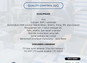 Lowongan Kerja Quality Control (QC) Bina Cipta Abadi Terbaru 2026 – Min SMA/SMK Sederajat