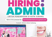 Lowongan Kerja Admin Tami Dental Care Subang Terbaru 2026