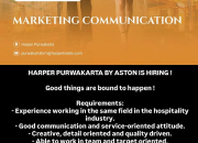 Lowongan Kerja Marketing Communication di Harper Purwakarta by Aston 2026