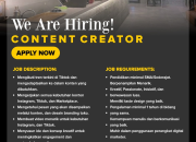 Lowongan Kerja Content Creator & Cook / Chef  FOMO Pool & Bistro Purwakarta Terbaru 2026