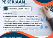 Lowongan Kerja Admin Keuangan / Pajak di Cipta Warna Propertindo Subang Terbaru 2026