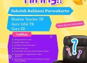 Lowongan Kerja Guru SD dan TK di Sekolah Rabbani Purwakarta Tahun Ajaran 2026/2027