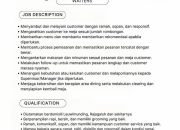 Lowongan Kerja Kampung Mertua Cafe & Resto Terbaru 2026: Posisi Waiters, Barista, dan Washer