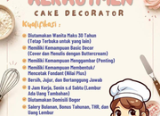 Lowongan Kerja Cake Decorator di Butterfun 2026 – Gabung Bersama Kami!