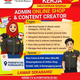Lowongan Kerja Admin Online Shop & Content Creator Sumber Bangunan Purwakarta Terbaru 2026