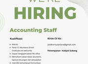 Lowongan Kerja Accounting Staff PT Java Kor Nusantara Subang Terbaru 2026