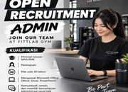 Fittlab Gym Buka Lowongan Kerja September 2026, Cari Admin Lulusan SMA/SMK yang Menguasai Microsoft Office