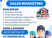 Lowongan Kerja Sales Marketing CV Dimensi Baja Murah Subang 2026