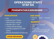 Lowongan Kerja Operations Staff / Staf GA di Yutaka Group Terbaru 2026