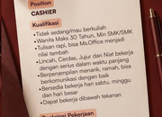 Sumber Agung Electronic Buka Lowongan Cashier dan Admin Counter 2026, Lulusan SMA/SMK Bisa Melamar
