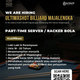 Lowongan Kerja Part-Time Server / Racker Bola Ultimashot Billiard Terbaru 2026