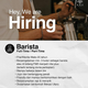 Lowongan Kerja Barista (Full-Time / Part-Time) kap_official Terbaru 2026